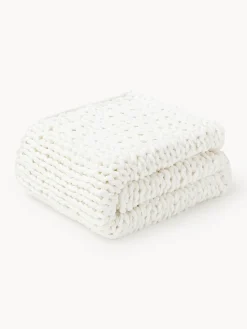 Manta artesanal de punto grueso Adyna