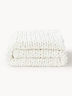 Manta artesanal de punto grueso Adyna