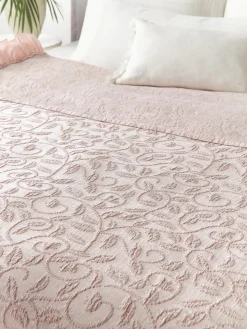 Manta de algodón estampado con volantes Clara