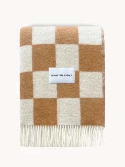 Manta de lana a cuadros Checkerboard