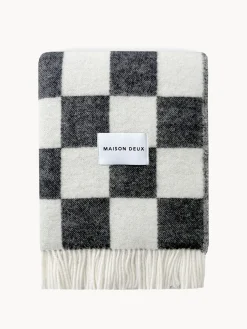 Manta de lana a cuadros Checkerboard