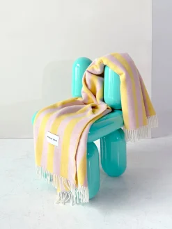Manta de lana a rayas Candy Wrap