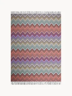 Manta de lana con flecos Perseo