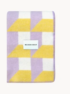 Manta de lana Cubics