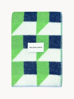 Manta de lana Cubics