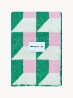 Manta de lana Cubics