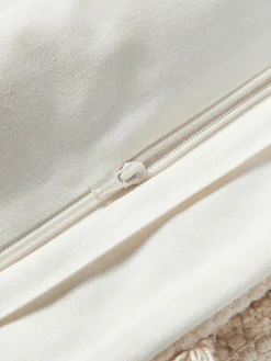 Manta de lana de punto grueso artesanal con flecos Belen