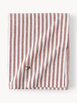 Mantel a rayas con motivos bordados Melony
