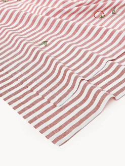 Mantel a rayas con motivos bordados Melony