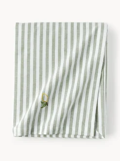 Mantel a rayas con motivos bordados Melony