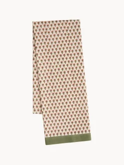 Mantel artesanal con estampado floral Melon