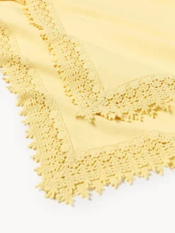 Mantel con ribete de encaje Flavia