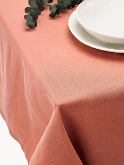 Mantel de lino con ribete Kennedy