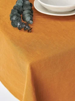 Mantel de lino con ribete Kennedy