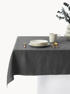 Mantel de lino con ribete Kennedy