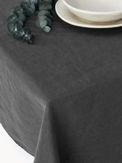 Mantel de lino con ribete Kennedy