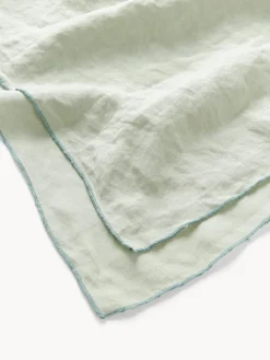 Mantel de lino con ribete Kennedy