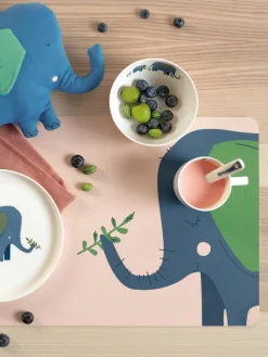 Mantel individual Leo Emma Elefant, 2 uds.