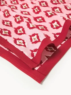 Mantel individual pintado a mano de algodón Atahan