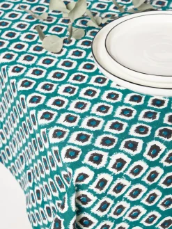 Mantel individual pintado a mano de algodón Sarp