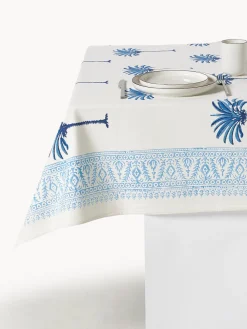 Mantel individual pintado a mano de algodón The Palms