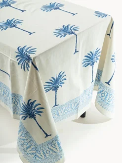 Mantel individual pintado a mano de algodón The Palms