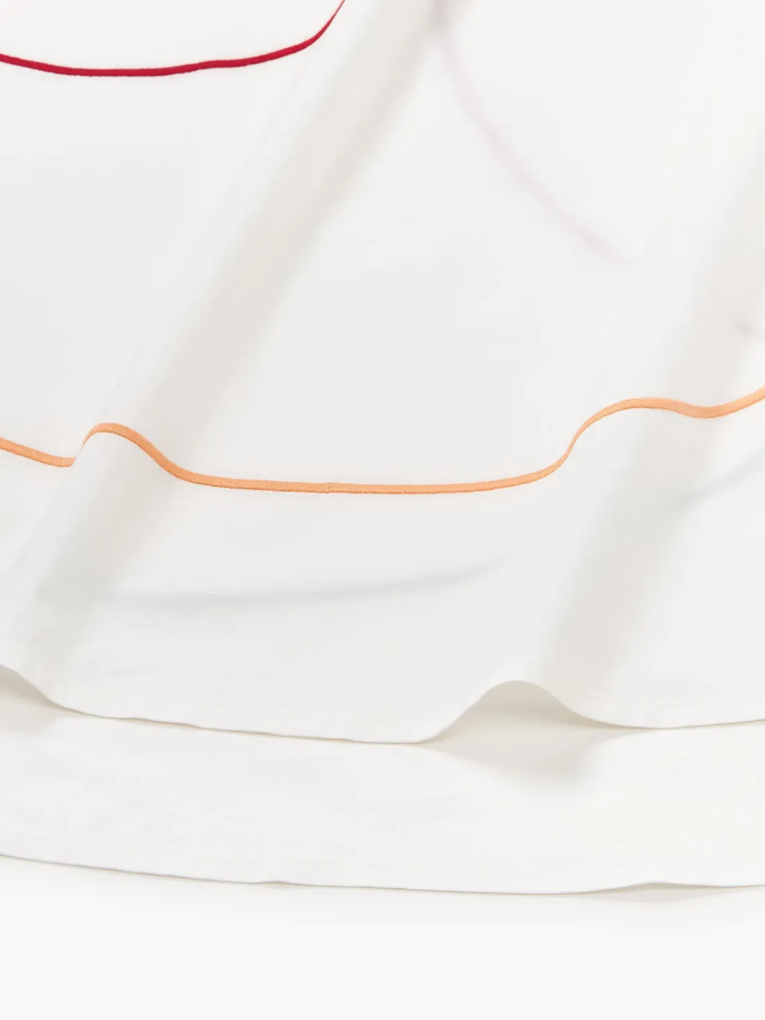 Mantel redondo con bordado abstracto Sue