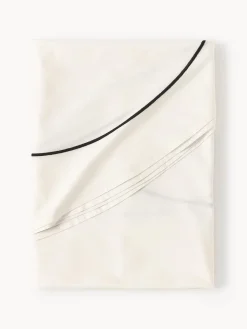 Mantel redondo con bordado abstracto Sue