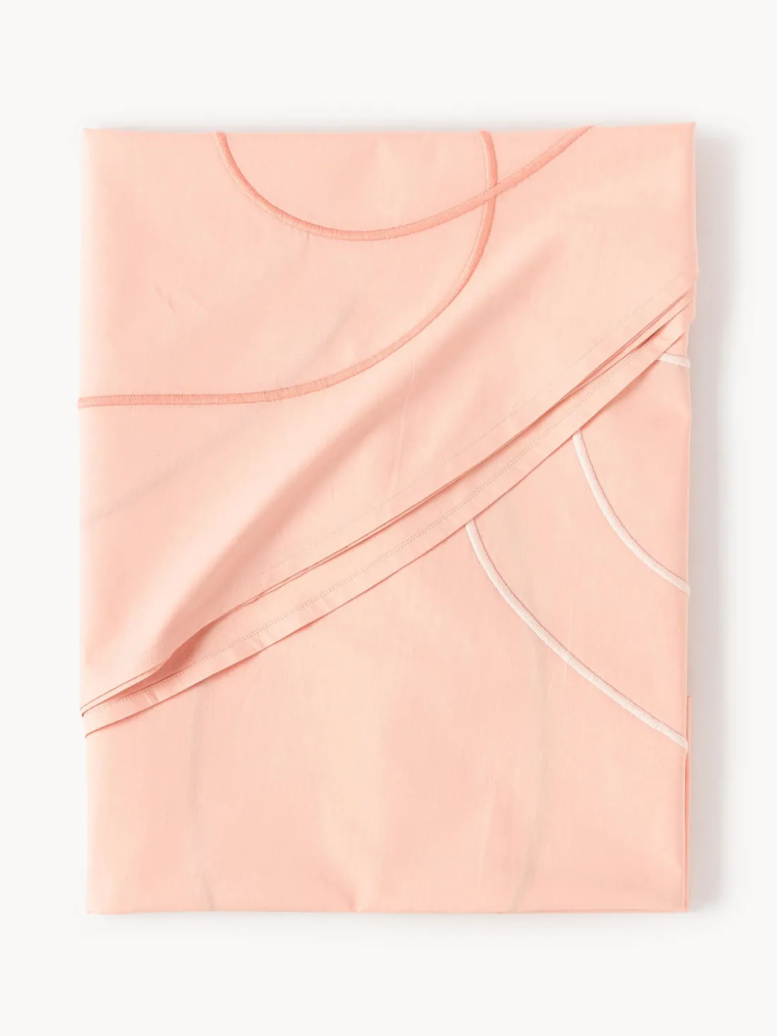 Mantel redondo con bordado abstracto Sue