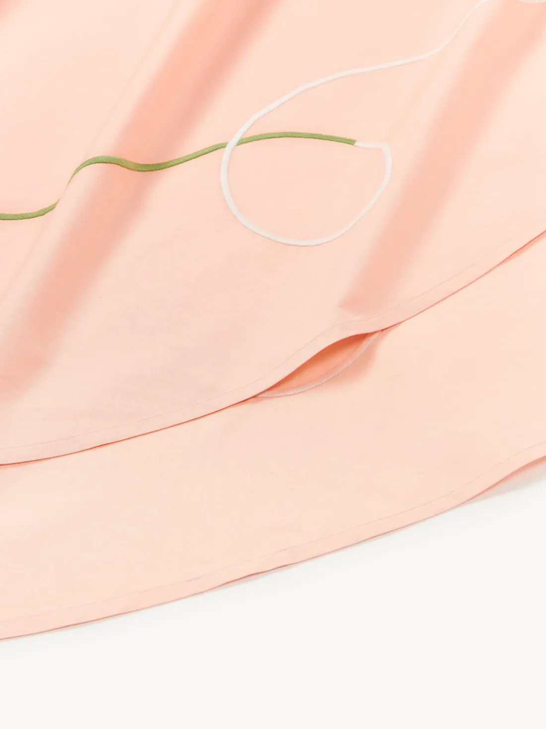 Mantel redondo con bordado abstracto Sue