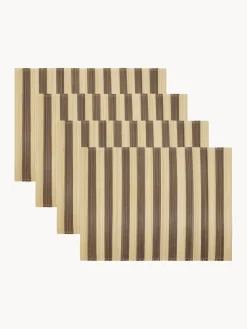 Manteles individuales artesanales Rayas, 4 uds.