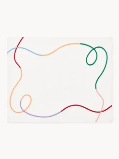 Manteles individuales con bordado abstracto Sue, 2 uds.