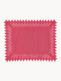 Manteles individuales con ribete de encaje Flavia, 2 uds.