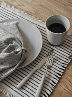 Manteles individuales de algodón con flecos Elouise, 2 uds.