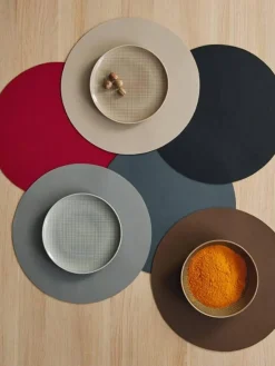 Manteles individuales redondos de cuero sintético Pik, 2 uds.