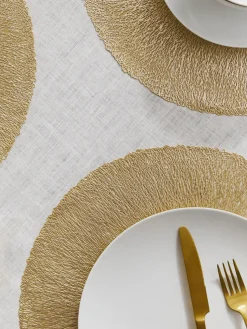 Manteles individuales redondos Linda, 6 uds.