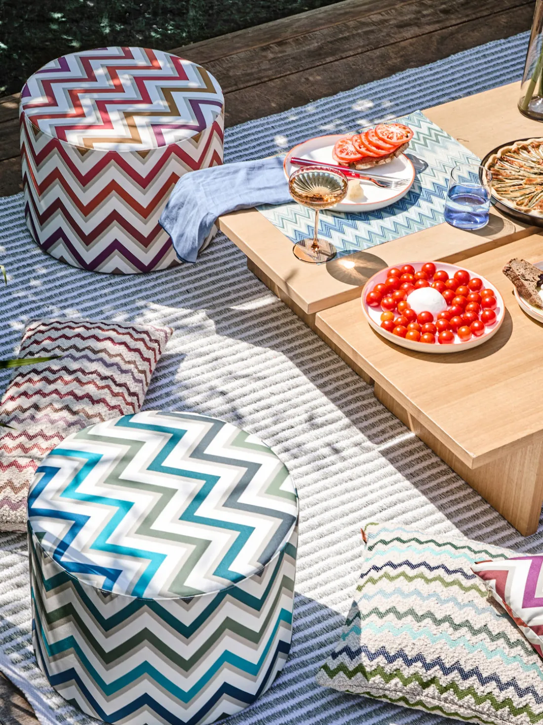 Manteles individuales reversibles Zigzag, 2 uds.