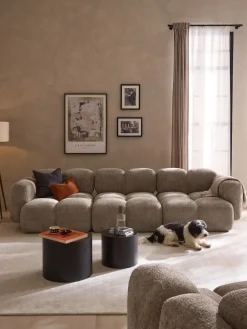 Módulo central de borreguillo bouclé Tayla