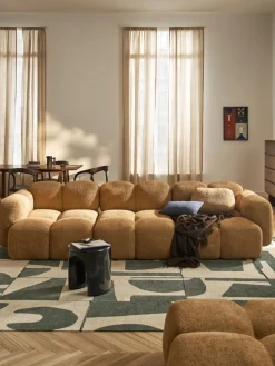 Módulo central de borreguillo bouclé Tayla