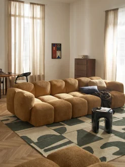 Módulo central de borreguillo bouclé Tayla