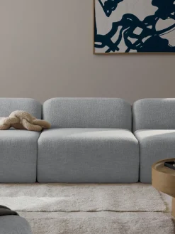 Módulo central en tejido bouclé Wolke