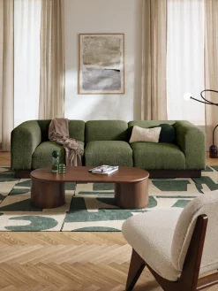 Módulo central sofá de borreguillo bouclé Natalie