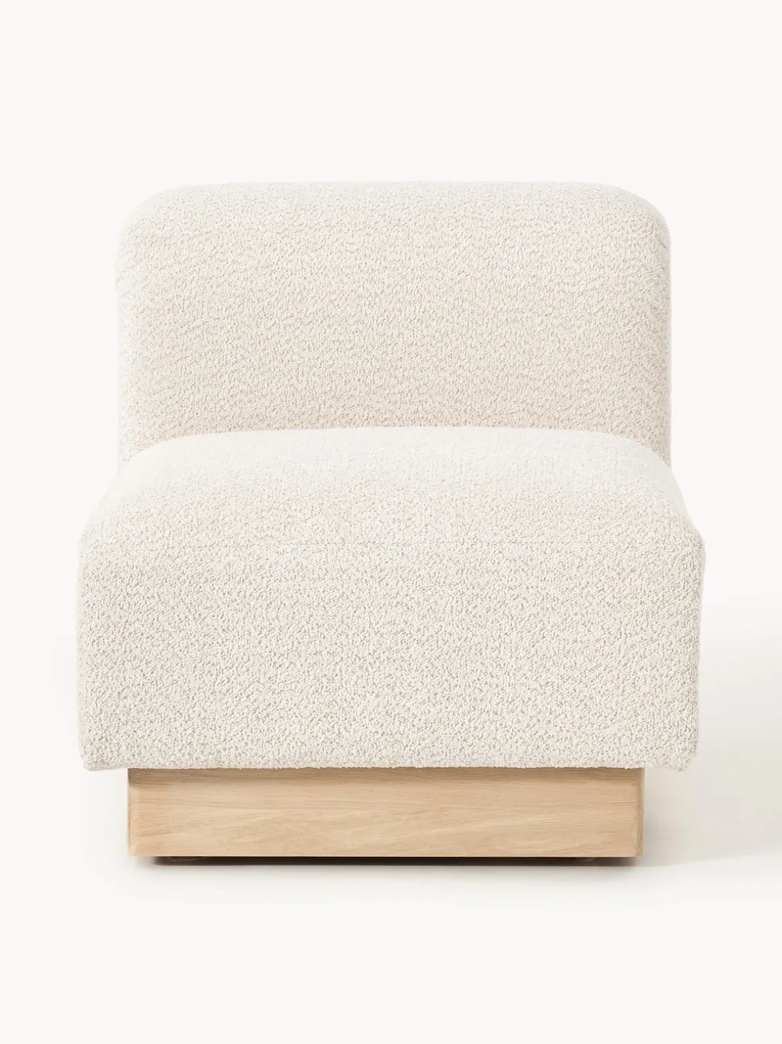 Módulo central sofá de borreguillo bouclé Natalie