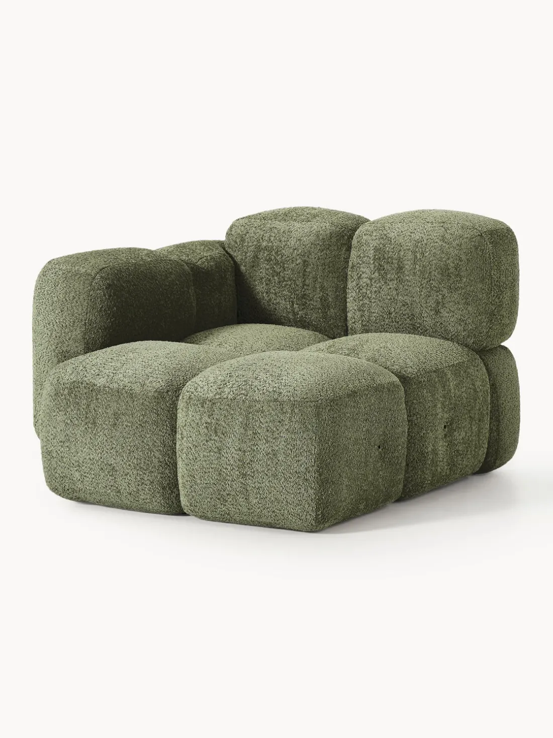 Módulo de esquina de borreguillo bouclé Tayla