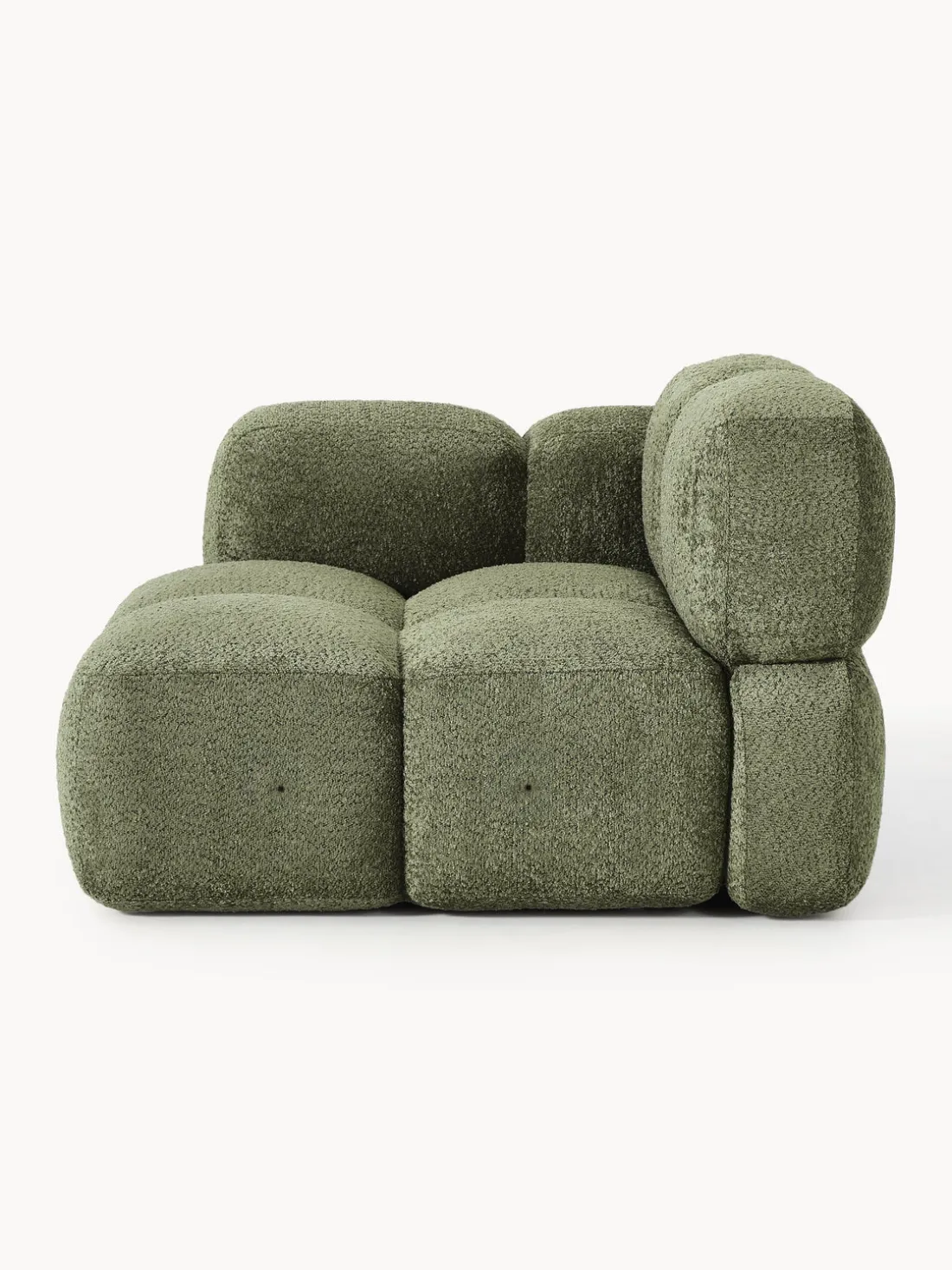 Módulo de esquina de borreguillo bouclé Tayla