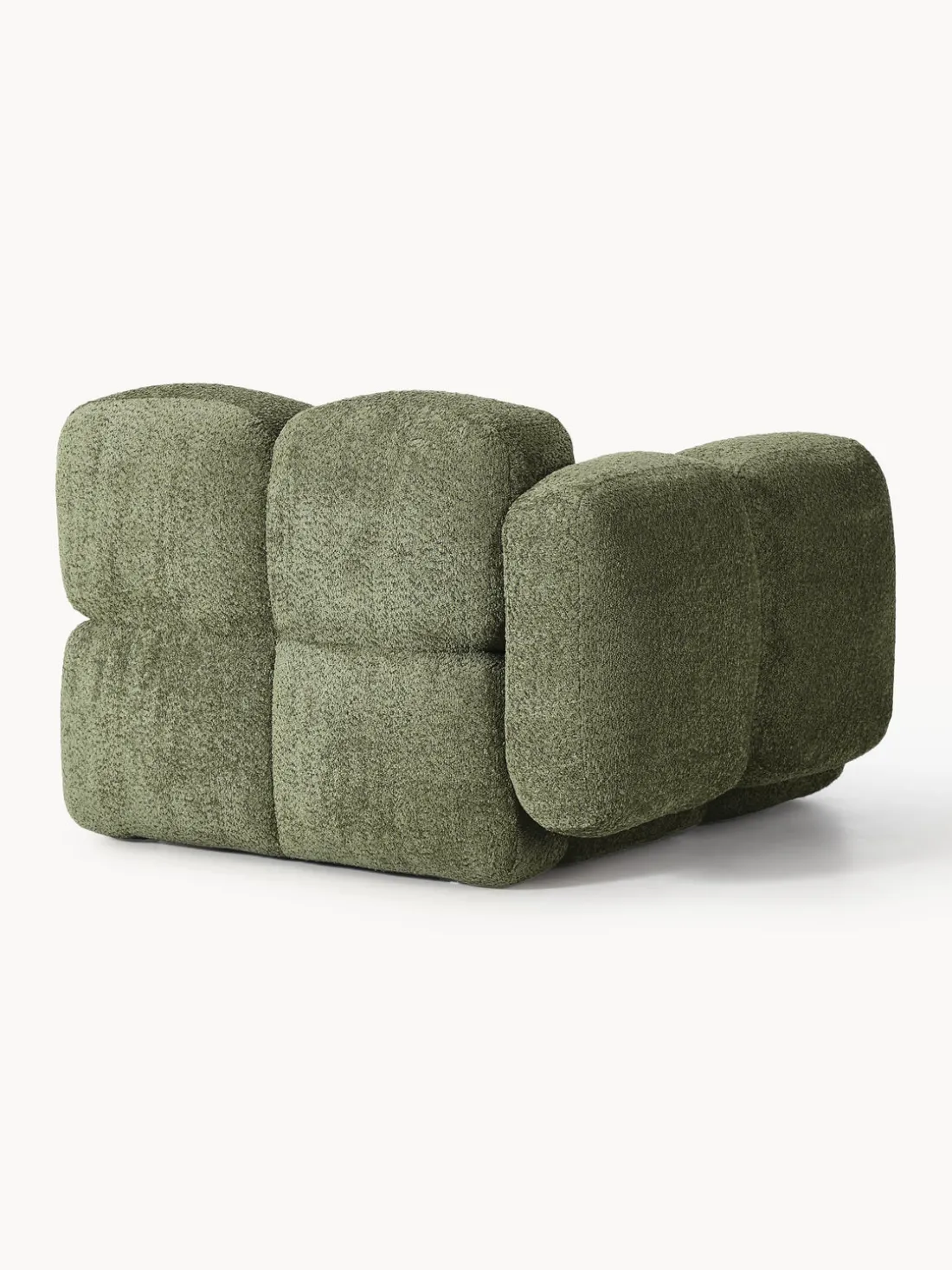 Módulo de esquina de borreguillo bouclé Tayla