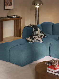 Módulo de esquina en tejido bouclé Tayla