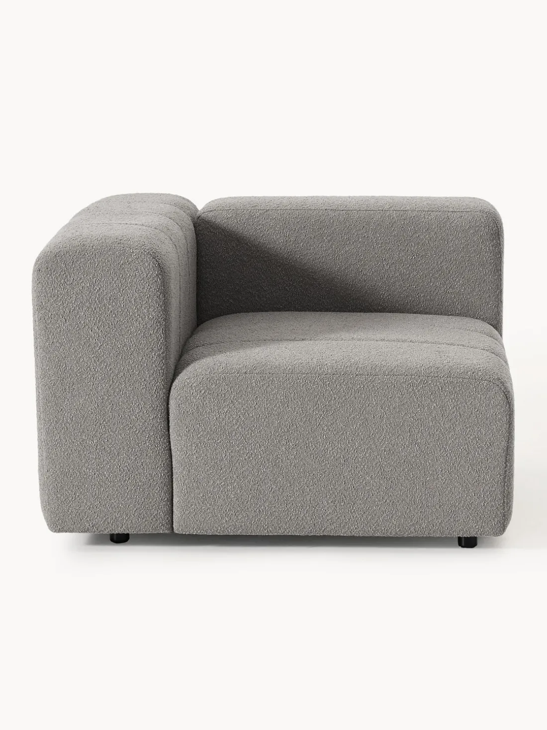 Módulo de esquina en tejido bouclé Lena