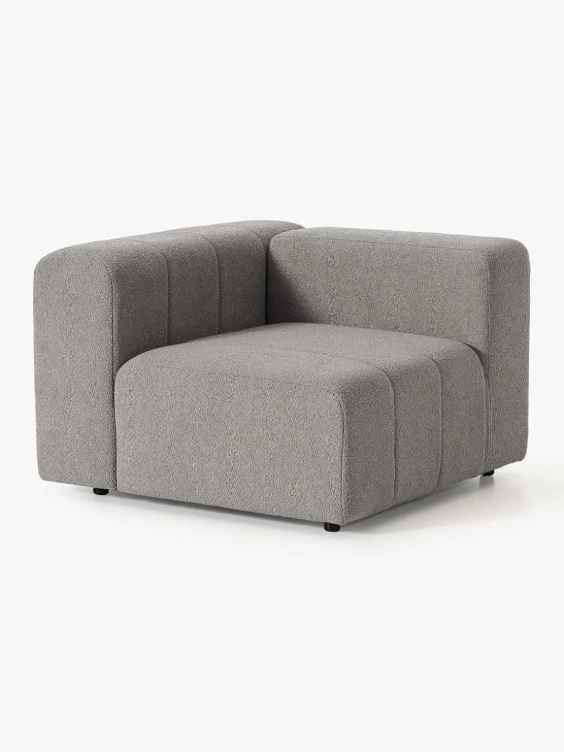 Módulo de esquina en tejido bouclé Lena