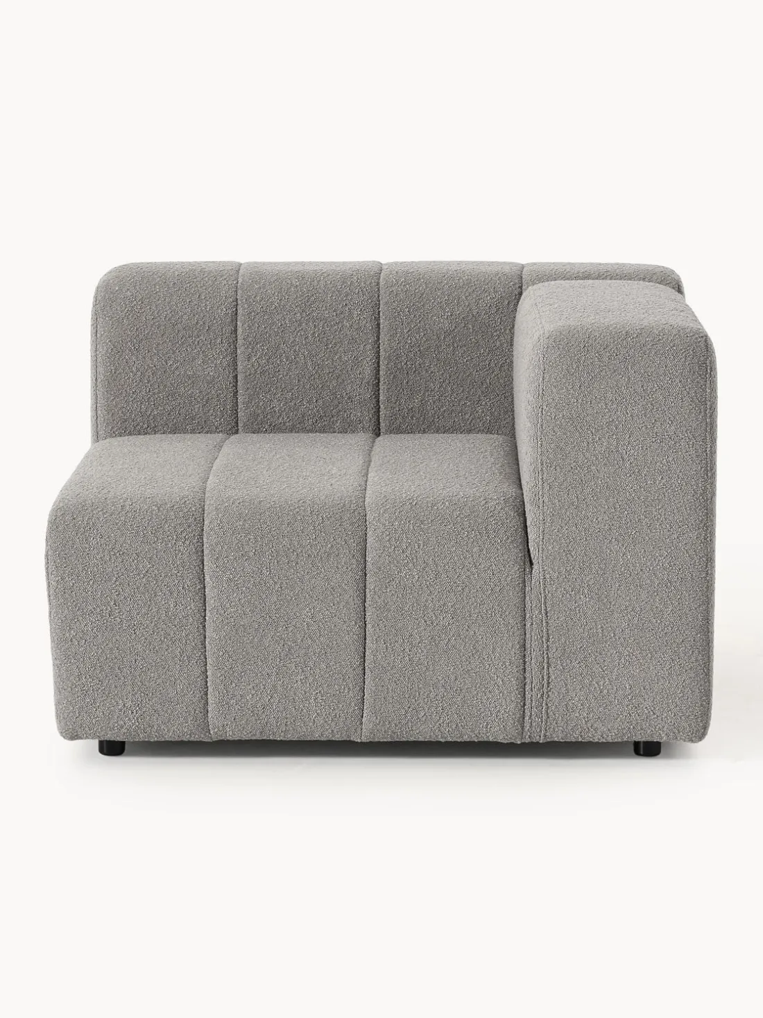 Módulo de esquina en tejido bouclé Lena